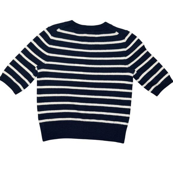 VERONICA BEARD Shana Cashmere Striped Sweater - Picture 6 of 7